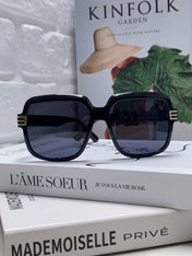 SQUARE FRAME SUNGLASSES 570231 IN ACETATE AND METAL