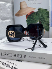 SQUARE FRAME SUNGLASSES GG0178S IN ACETATE EMBOSSED LOGO