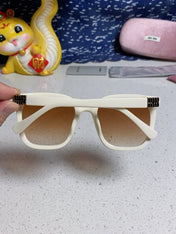 GLIMPSE SQUARE SUNGLASSES 554612 IN IVORY ACETATE