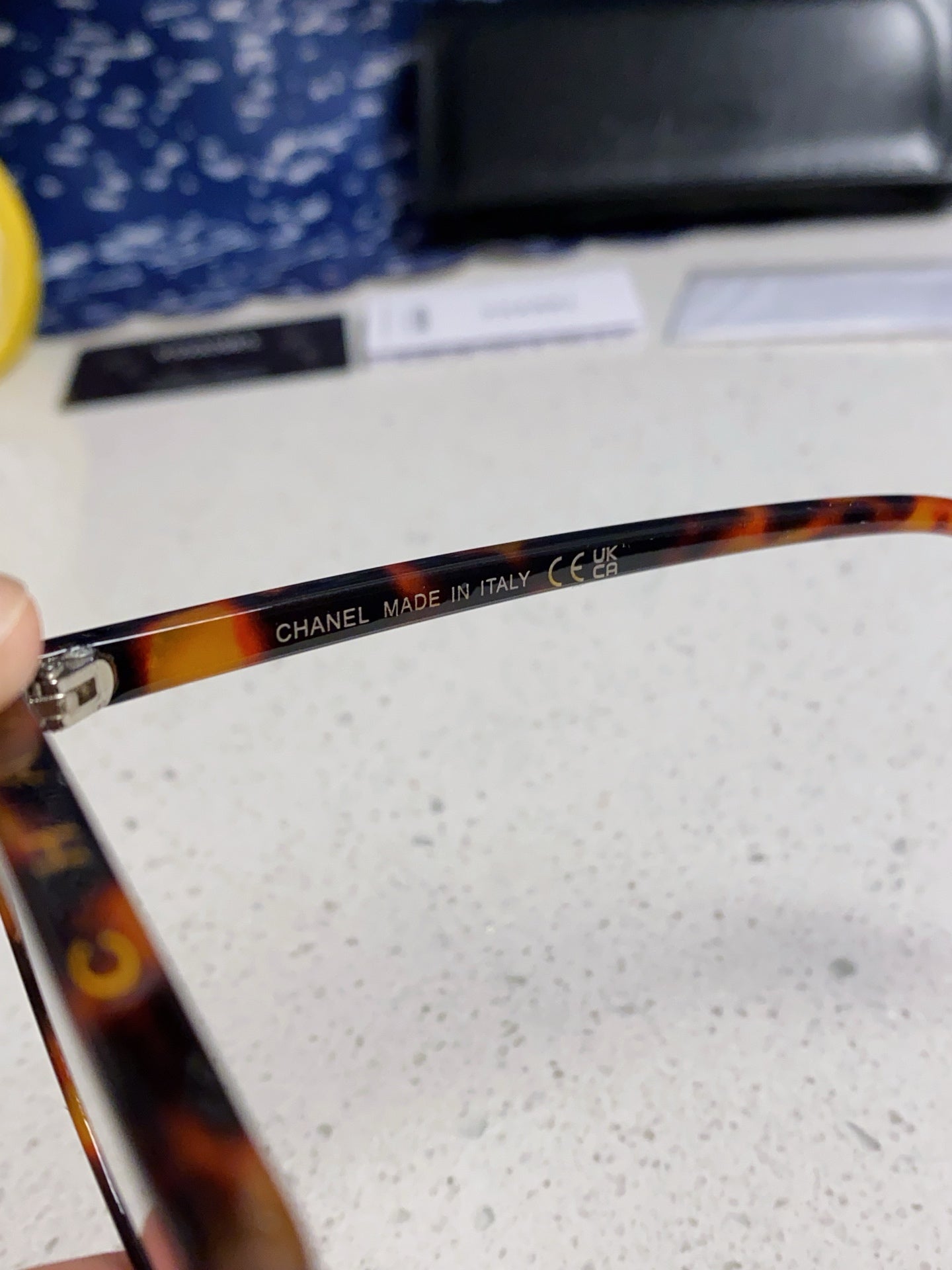 CAT EYE SUNGLASSES CH3393 IN HAVANA ACETATE CLEAR LENSES