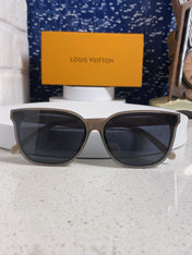 CAT EYE SUNGLASSES 571648 IN BEIGE CLEAR ACETATE