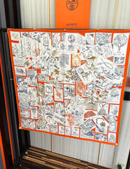 HERMES 25S SCARF 90 IN SILK 732034