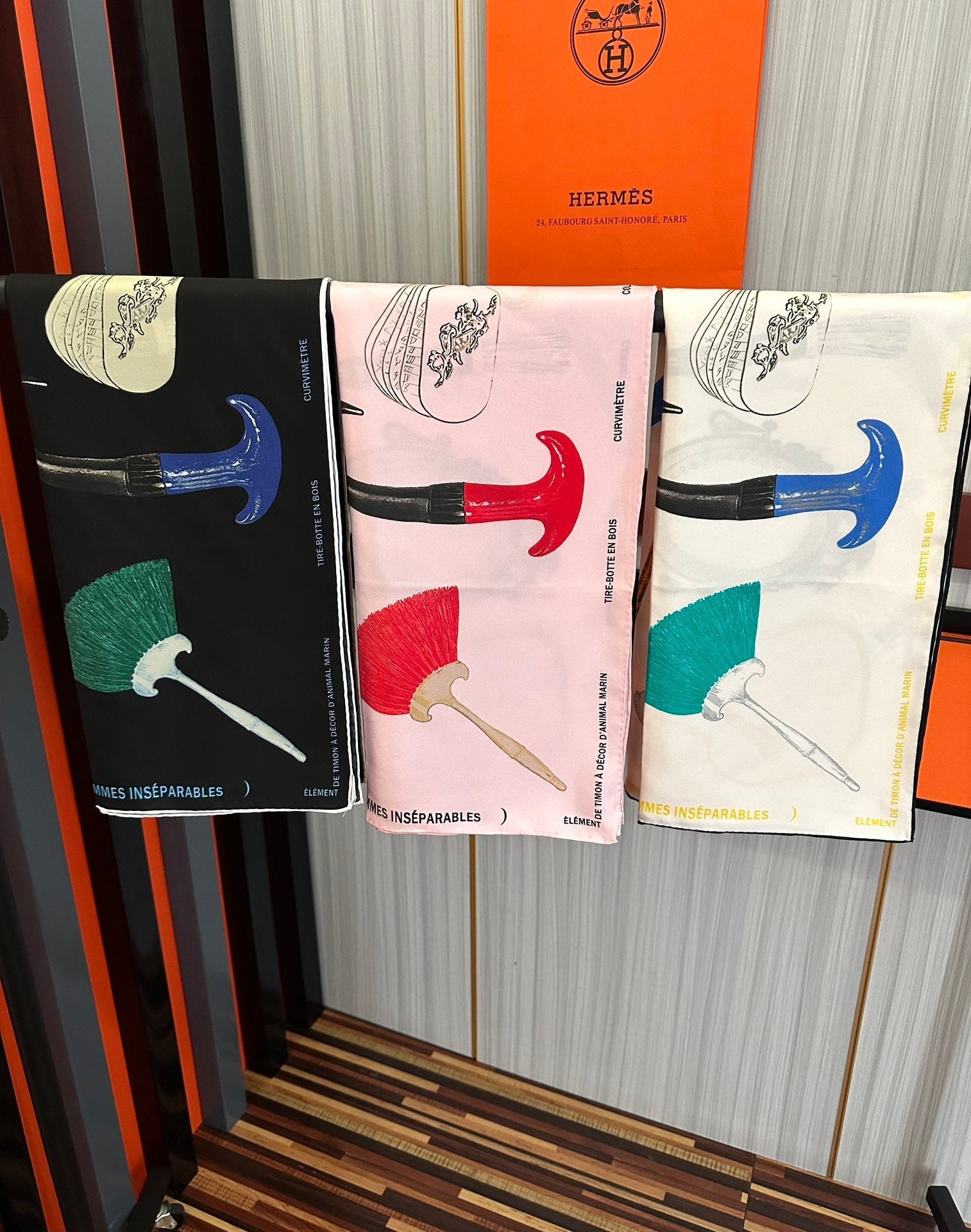 HERMES 25S SCARF 90 IN SILK 005