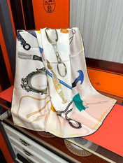 HERMES 25S SCARF 90 IN SILK 005