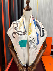 HERMES 25S SCARF 90 IN SILK 005