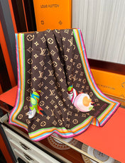 LV SCARF 90 CM IN SILK 738413