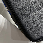 GARDEN PARTY 36 IN MULTICOLOR TOILE H CANVAS BLACK CALFSKIN OVERLAPPING POLKA RINGS PRINT