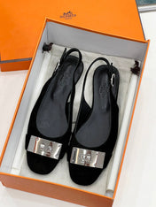 INNOCENTE SLINGBACK BLACK SUEDE