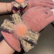 GLOVES IN FLAMINGO PINK WOOL 420537