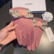 GLOVES IN FLAMINGO PINK WOOL 420537