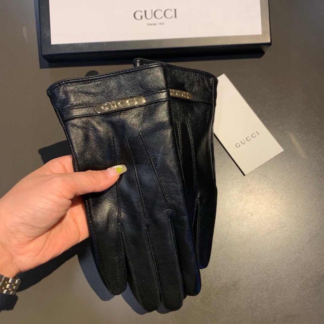 TOUCHSCREEN LAMBSKIN GLOVES BLACK 456312