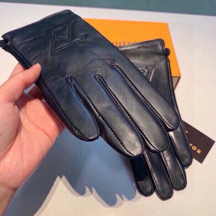 LV GLOVES IN BLACK LAMBSKIN 467961