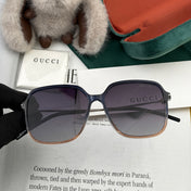 SQUARE FRAME SUNGLASSES G9747 IN ACETATE AND METAL