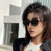 OVAL FRAME SUNGLASSES G4906 IN ACETATE AND METAL