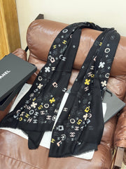 CHANEL 25S SCARF 200 IN CASHMERE 727295