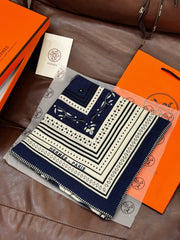 HERMES 25S SCARF 140 IN CASHMERE SILK 727315