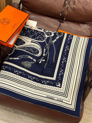 HERMES 25S SCARF 140 IN CASHMERE SILK 727315