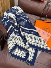 HERMES 25S SCARF 140 IN CASHMERE SILK 727315