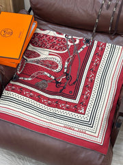 HERMES 25S SCARF 140 IN CASHMERE SILK 727317