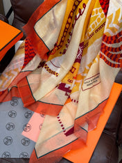 HERMES 25S SCARF 200 IN CASHMERE SILK 730599