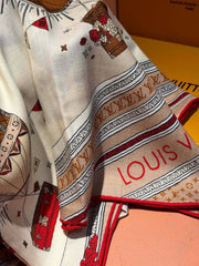 LV SCARF 140 CM IN SILK 730621
