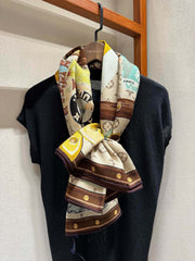 LV SCARF 140 CM IN SILK 732101