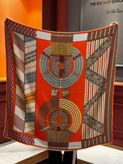 HERMES 25S SCARF 140 IN SILK TWILL 733918