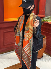 HERMES 25S SCARF 140 IN SILK TWILL 733918