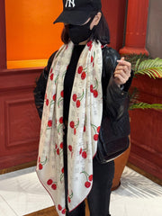 LV SCARF 140 CM IN SILK-CASHMERE BLEND 737267