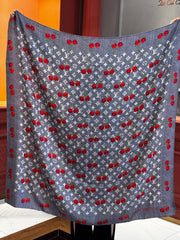 LV SCARF 140 CM IN SILK-CASHMERE BLEND 737270