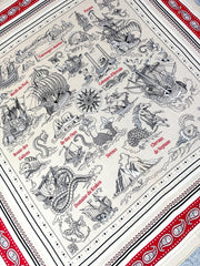 HERMES 25S SCARF 135 IN CASHMERE SILK 729039