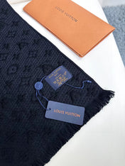 SCARF 180 CM IN BLACK CLASSIC MONOGRAM CASHMERE 396441