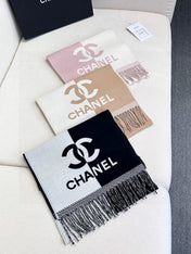 CHANEL 25S SCARF 184 IN MERINO WOOL 727322