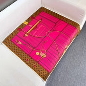 LV SCARF 90 CM IN SILK 737303