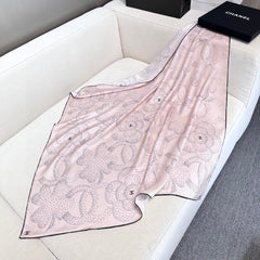 CHANEL 25S SCARF 90 IN SILK 730644