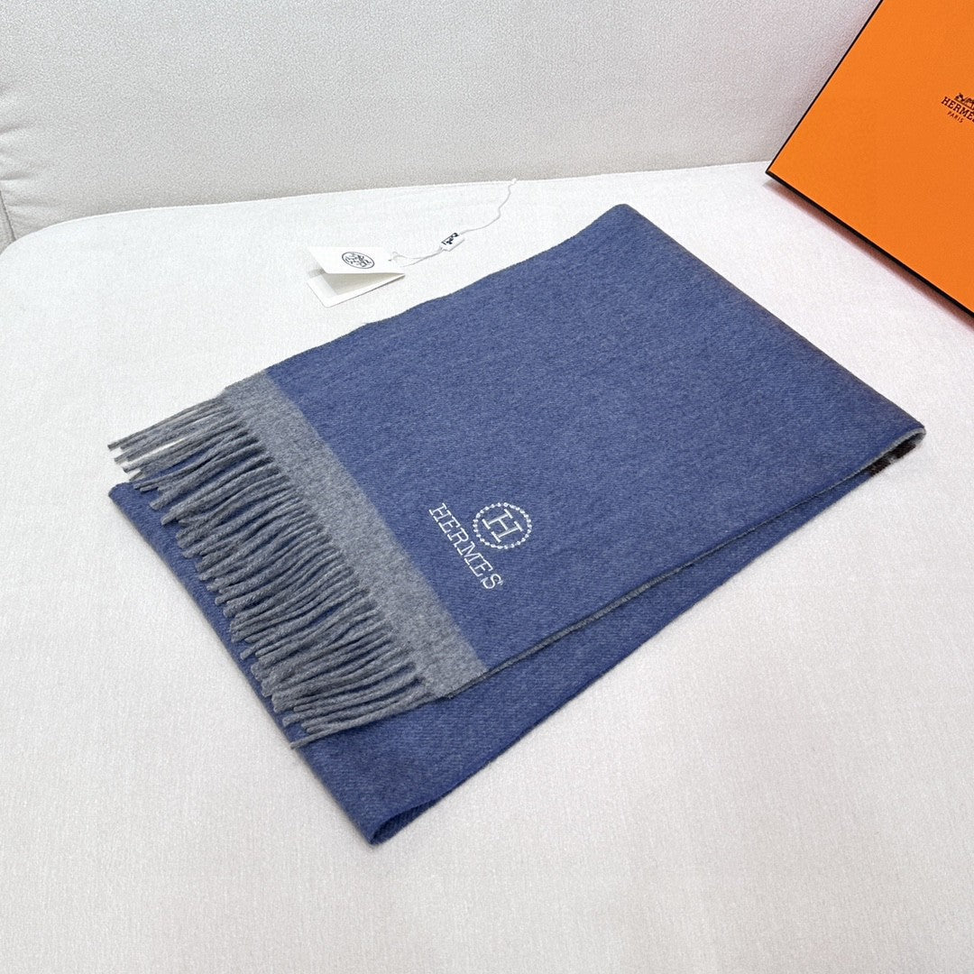 HERMES 25S SCARF 180 IN CASHMERE 854603