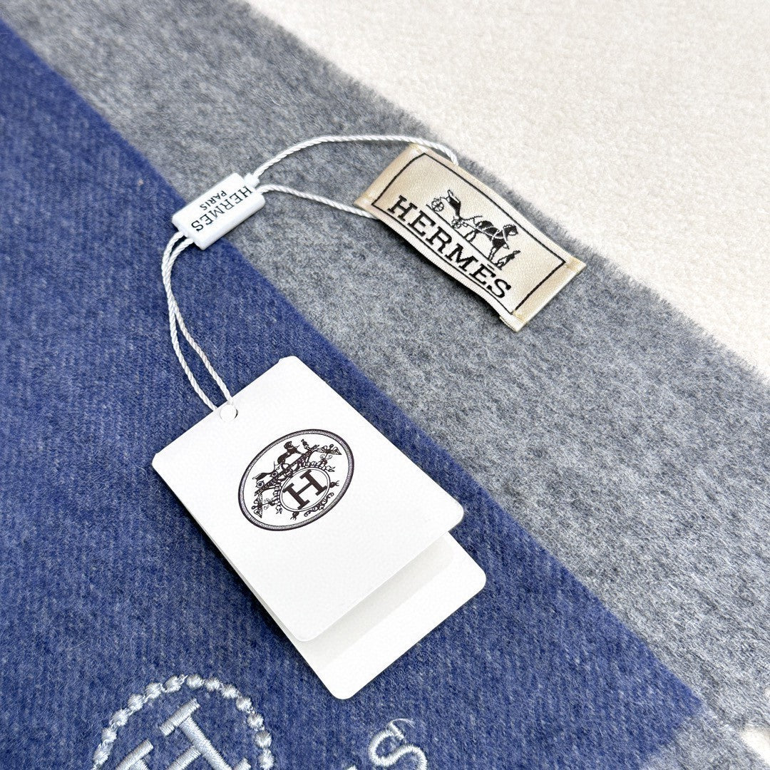 HERMES 25S SCARF 180 IN CASHMERE 854603