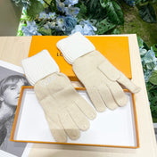 GLOVES IN BEIGE CREAM MIX WHITE WOOL 458547