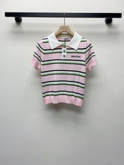 MIUMIU KNIT POLO SHIRT 268103