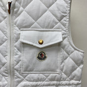 MONCLER 25S DOWN VEST IN WHITE 081