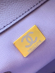 CHANEL 25S BACKPACK 21 CM IN PURPLE LAMBSKIN