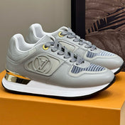 LV NEO RUN AWAY SNEAKER IN DOLPHIN GRAY CALFSKIN