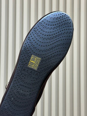 ALAIA 26S MARY JANE BALLET FLATS IN DARK BROWN VELVET