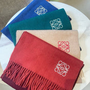 SCARF 180 CM IN CHERRY RED MIX JAM RED WOOL AND CASHMERE  415203