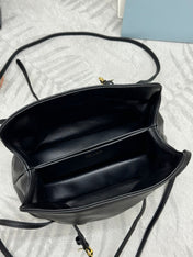 PRADA 25S DADA SMALL BAG 25 IN BLACK CALFSKIN GOLD HARDWARE