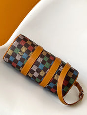 LV 25S KEEPALL BANDOULIÈRE BAG 25 IN MULTIPLE LV VERT DAMIER EBENE CANVAS