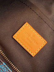 LV 25S KEEPALL BANDOULIÈRE BAG 25 IN MULTIPLE LV VERT DAMIER EBENE CANVAS