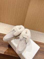 LP CLASSIC SUMMER CHARMS WALK LOAFERS LIGHT GRAY CALFSKIN