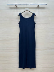 PRADA 26S SLEEVELESS CREW NECK DRESS 654