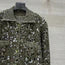 GUCCI 25 KNITTED POLO LONG-SLEEVED TOP GREEN GRAY WOOL